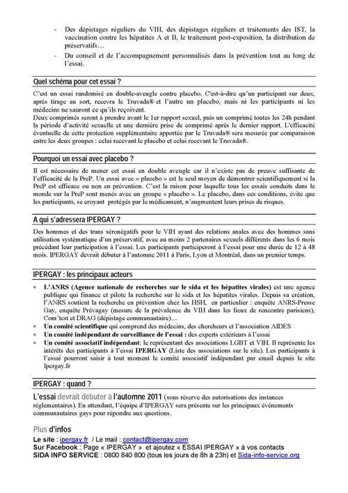 Découvrez le "Journal d'info Ipergay" numéro 1 (Eté 2011) !